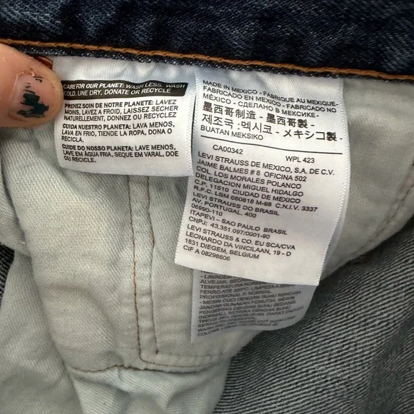Levi’s 501 Blue Button Fly Straight Leg Jeans W36 L30 - Picture 7 of 7